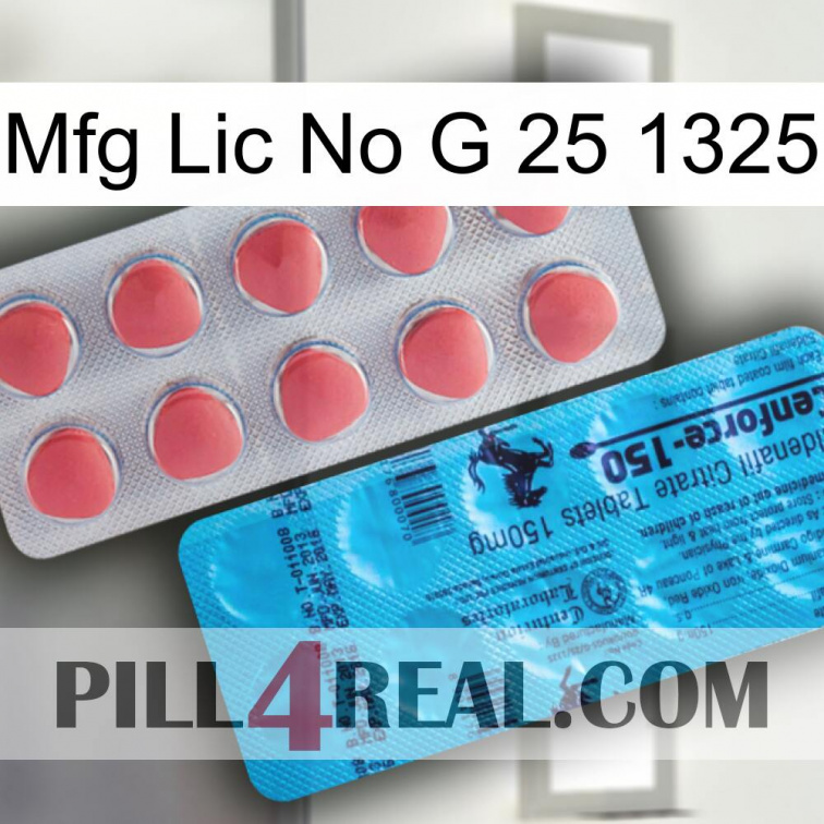Mfg Lic No G 25 1325 new14